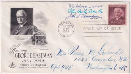US 1062 Autographed Cover, Signed by the Designer and Engravers