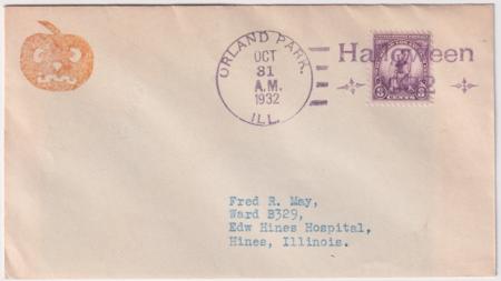 US Illinois  Orlando Park 718 Fancy Cancel Cover