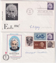 US 1285 Two FDC's  Signed by Chen-Ning Yang, Physisict & Margot Einstein