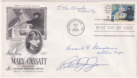 US 1322 FDC Signed by the Designers and Engravers