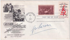 US 1263 FDC Signed by Dr. Leonard W. Larson, Pres. of Am. Cancer Society