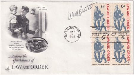 US 1343 FDC Signed by the Designer