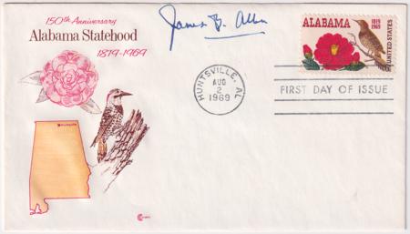 US 1375 FDC Signed by Senator James Allen of Alabama