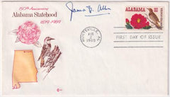 US 1375 FDC Signed by Senator James Allen of Alabama