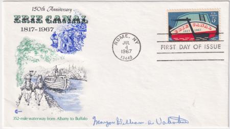 US 1325 FDC Mayor of Rome NY, William A. Valentine
