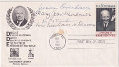 US 1383 FDC Signed by Eisenhower's Grand Children