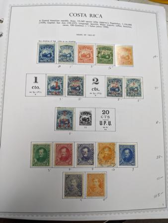 Costa Rica 1883-1992 Mint and Used Collection in Minkus 3-Ring Binder