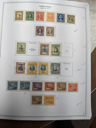 Costa Rica 1883-1992 Mint and Used Collection in Minkus 3-Ring Binder