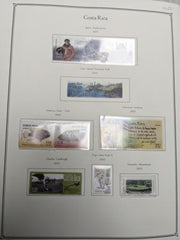 Costa Rica 1991-2011 Min NH Collection in 5-Ring Binder in Slipcase