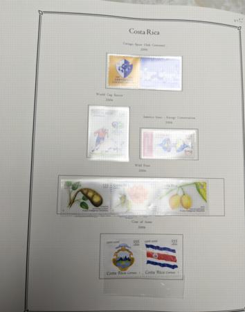 Costa Rica 1991-2011 Min NH Collection in 5-Ring Binder in Slipcase