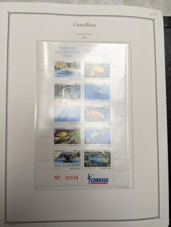 Costa Rica 1991-2011 Min NH Collection in 5-Ring Binder in Slipcase