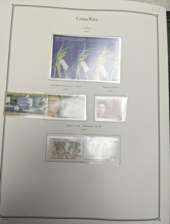 Costa Rica 1991-2011 Min NH Collection in 5-Ring Binder in Slipcase