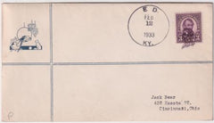 US Kentucky, Ed 635 Fancy Cancel Cover, Lincoln
