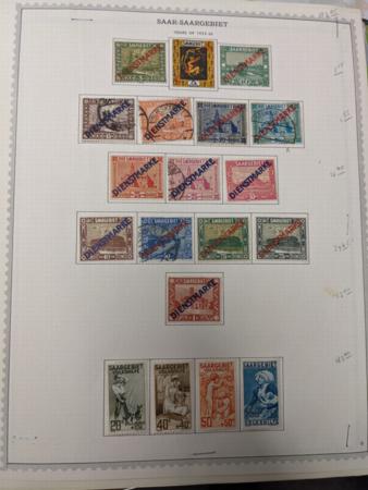 Saar and German Area 1920-1957 Mint and Used Collection in Scott Binder