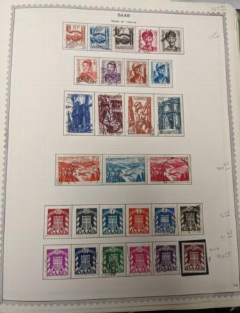 Saar and German Area 1920-1957 Mint and Used Collection in Scott Binder