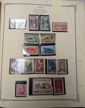 Saar and German Area 1920-1957 Mint and Used Collection in Scott Binder