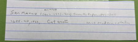 San Marino 1991-2011 Nice Modern NH Collection in Scott Binder