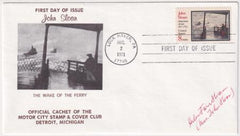 US 1433 FDC Signed by Helen Farr Sloan, Widow