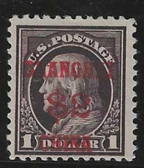 US Shanghai Overprint K16 F+ LH cv $425
