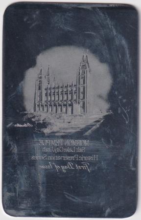 US Artmaster Scott UX83 Mormon Temple  - Plate