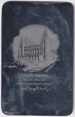 US Artmaster Scott UX83 Mormon Temple  - Plate