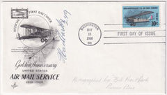 US C74 FDC Signed by Pioneer Aviator Bill Hackbarth