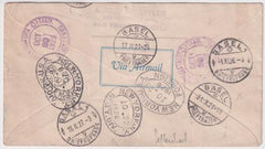 Switzerland / US 1926-27 Pestalozzi Swiss Flight Cover with Dual Franking