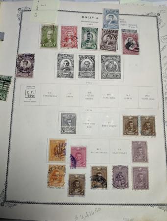 Bolivia 1866-1892 Mint and Used Collection in Scott Binder