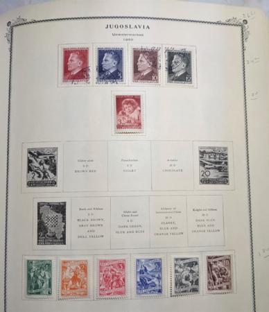 Yugoslavia, Bosnia & Croatia Mint & Used Collection in Scott Binder