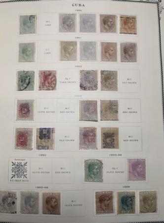 Cuba 1855-1962 Mint and Used Collection on Pages