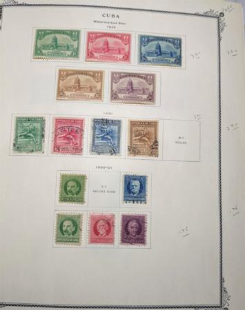 Cuba 1855-1962 Mint and Used Collection on Pages