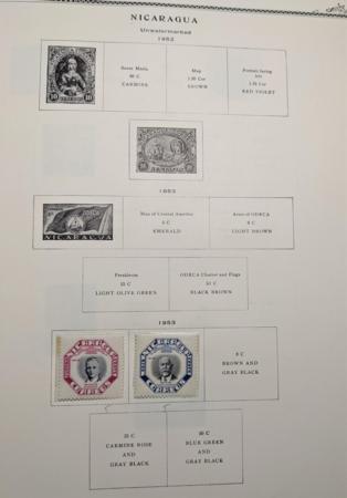 Nicaragua, Panama, El Salvador 1867-1964 Mint and Used Collection in Scott Binder