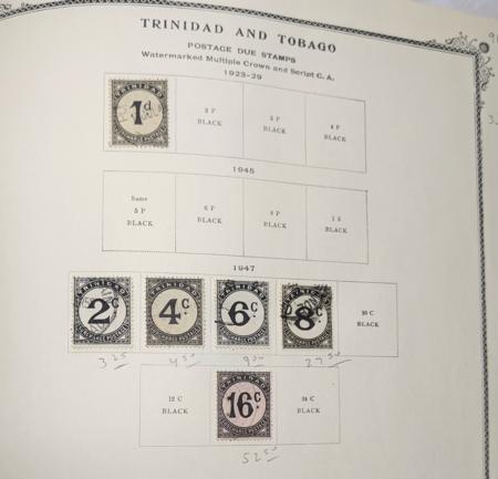 British Area - St. Vincent, South Georgia, Tobago, Trinidad, Trinidad & Tobago 1859-1963 Mint & Used Collection