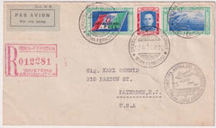 Italy 1933 VF Balbo Flight Cover with C48-C49, Rome - New York