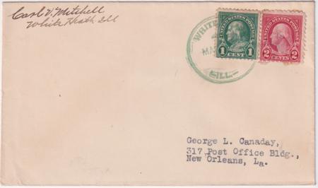 US Illinois  White Heath 632  634 Fancy Cancel Cover  Star