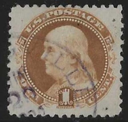 US 133a Pictorials F-VF Used Brown-Orange-Purple cds Cancel cv $650