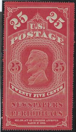 US PR7 Newspaper F-VF LH No Gum As Issued cv $300