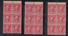 US 319 g,n,p Bureau & Regular Issues Mint H Set Of All 3 Shades Each F-VF But Hinge Remnent Or Slightly Dist. OG
