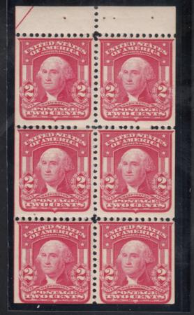 US 319n Bureau & Regular Issues Mint LH F/VF Carmine Rose -pos 6, Arrow UR Only 1 Position In The Pane