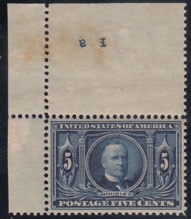 US 326Early Commemoratives Mint LH XF Looks NH, UL Corner Copy