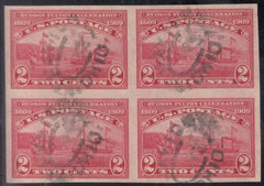 US 373 Used VF-XF Block Ohio Oval Cancels