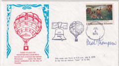 US 1563 on Flown Hot Air Balloon Cover Signed by the Designer