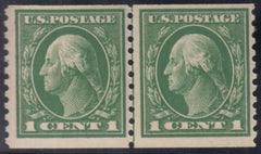 US 443 Washington / Franklin NH F-VF Line Pair Very Fresh!