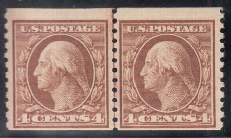 US 457 Washington / Franklin Mint NH F-VF Line Pair