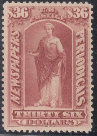 US PR77 Newspaper Mint LH VF-XF Light Horiz. Crease Near Top Visible On Reverse Only