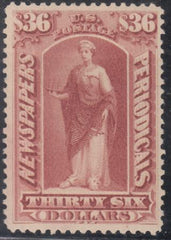 US PR77 Newspaper Mint LH VF-XF Light Horiz. Crease Near Top Visible On Reverse Only