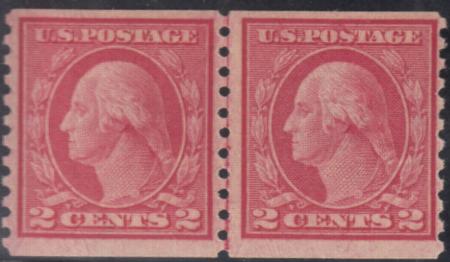 US 453 Washington / Franklin Mint NH F-VF Fresh + Beautiful Pair