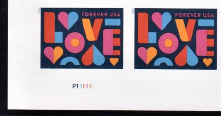 US 5543a Modern Imperf Love Pair