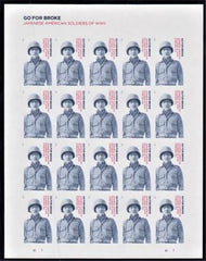 US 5593a Modern Imperf Go For Broke-Jap-Am Soldiers Sheet