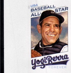 US 5608a Modern Imperf Yogi Berra Single